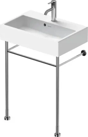 Консоль DURAVIT Vero Air для раковины 52,2х35,5x78 см, напольная, цвет полированный хром, металлический каркас под раковину, тумба, прямоугольная