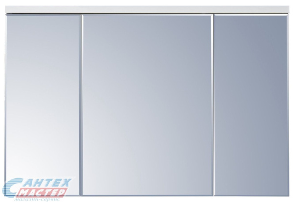 Шкаф зеркальный Акватон Брук 120 белый с внутренней светодиодной подсветкой для ванны 1A200802BC010