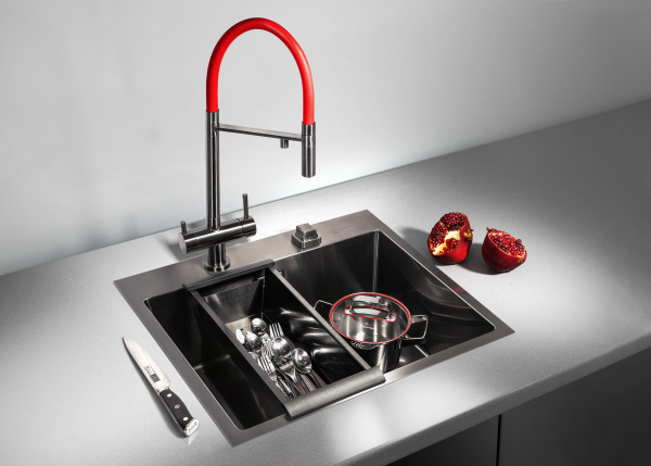 Коландер для мойки Omoikiri CO-02-IN, 425х190х111 мм, для кухонных моек, прямоугольный, нежавеющая сталь, цвет нержавеющая сталь