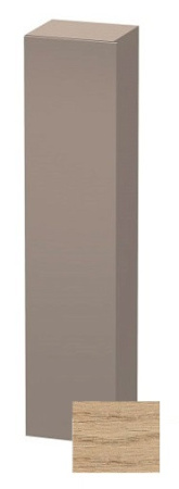 Пенал Duravit DuraStyle, 40x36x180 см, подвесной, (левый), с дверцей, с полкой, со стеклянными полками, цвет: натуральный дуб/базальт, в ванную комнату