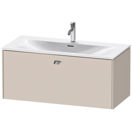 Тумба под раковину для консоли/столешницы Duravit Brioso 102х55х44,2 см, подвесная, ДСП, цвет: серо-коричневый, 1 выдвижной ящик, прямоугольная