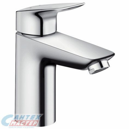 Смеситель для раковины Hansgrohe Logis 70 однорычажный, излив короткий, длина 107 мм, керамический, латунь, цвет хром, без донного клапана