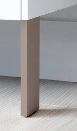 Ножки Duravit Brioso (пара) 15,2х4,4х1 см, лакированные, опора для мебели, цвет: базальт, 2 штуки, для тумбы/пенала/комплекта, алюминий, в ванную комнату