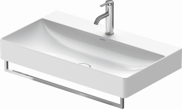 Полотенцедержатель DURAVIT DuraSquare для раковины, одинарный, на раковину, неповоротный, 74,6 см, металлический, форма квадратная, для полотенец, в ванную/туалет, цвет матовый черный, для умывальника