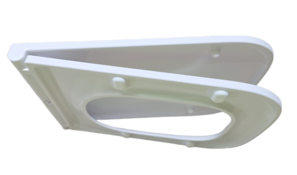 Cиденье для унитаза Aquatek Либра New 42,5х34,5х3,2 см дюропласт, цвет белый, с крышкой, быстросъемное, микролифт (SoftClose), крепление