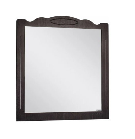 Зеркало Домино RICH, 80х85,4 см, без подсветки, прямоугольное, цвет рамы: венге, для ванны, навесное/подвесное/настенное, дизайнерское