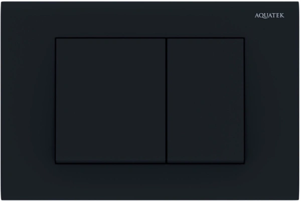 Комплект унитаза с инсталляцией Aquatek Оберон Т (Сет) c сиденьем микролифт, с клавишей смыва (кнопкой, клавишей двойного смыва) черная, комплект крепления, смыв Торнадо