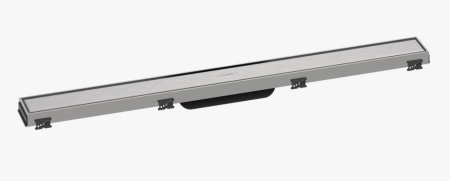 Решетка Hansgrohe RainDrain Match 80, с регулировкой по высоте для душевого трапа 75,5х8,1 см, цвет шлифованная сталь, для душа в пол, нержавеющая сталь, прямоугольная