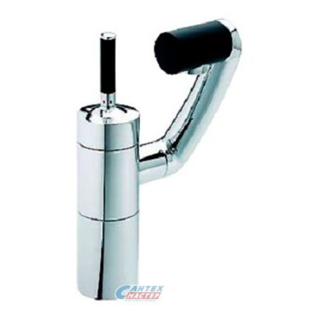 Смеситель для раковины Damixa Arc однорычажный, излив средний поворотный, длина 186 мм, керамический, латунь, цвет хром, без донного клапана