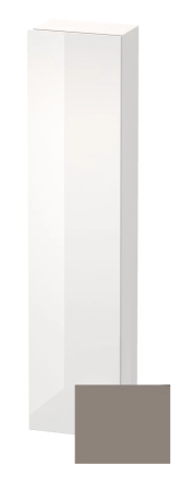 Пенал Duravit DuraStyle, 40x24x180 см, подвесной, (правый), с дверцей, с полкой, со стеклянными полками, цвет: белый глянец/базальт, в ванную комнату