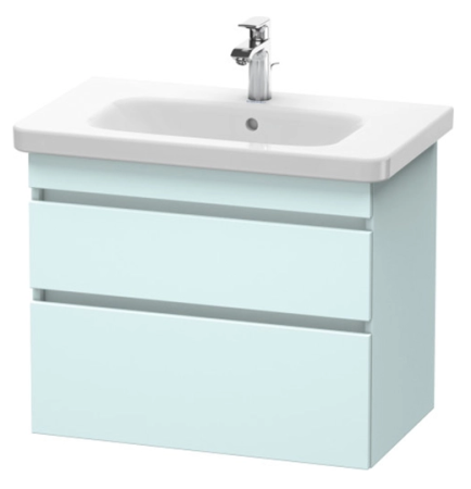 Тумба/шкафчик для консоли/столешницы Duravit DuraStyle под раковину 70х54,8х51,2 см, подвесная, ДСП, цвет: светло-голубой, 2 выдвижных ящика, прямоугольная