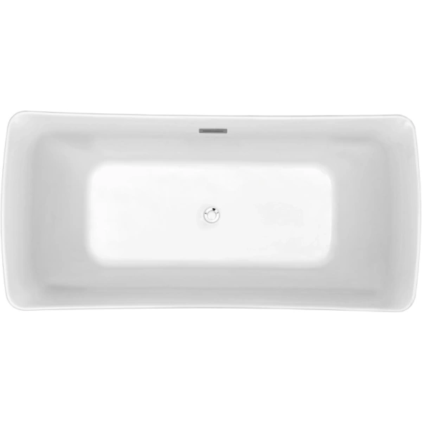 Ванна Aquatek Верса 170х78 см отдельностоящая, акрил, цвет белый глянцевый, (без гидромассажа) прямоугольная, со сливом, с ножками, универсальная