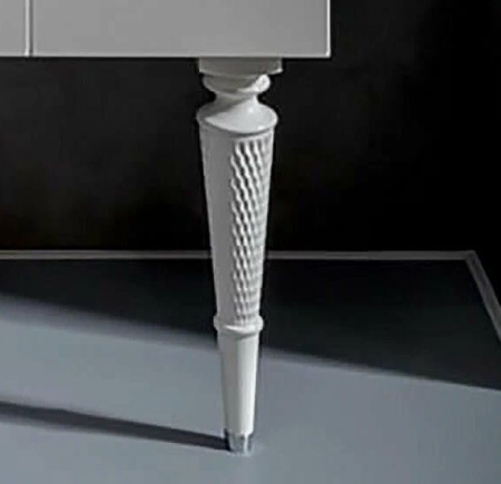 Ножки Armadi Art DENTI белые (пара) 35,5х8 см, опора для мебели, цвет белый, 2 ножки, для тумб комплектов, для белых тумб Armadi Art Valessi  Avantgarde