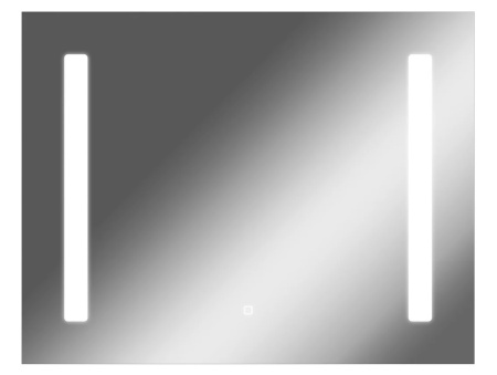 Зеркало Домино Good Light 2-90, 90х70 см, с LED/ЛЕД-подсветкой, прямоугольное, выключатель сенсорный, для ванны, навесное/подвесное/настенное, дизайнерское