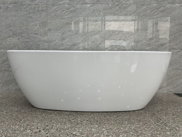 Ванна ABBER 170x80x58 см акриловая, цвет- белый, (без гидромассажа) овальная, отдельностоящая, правосторонняя/левосторонняя, универсальная AB9265-1.7