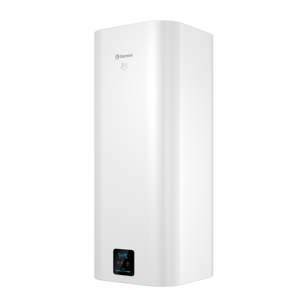 Водонагреватель Thermex Minta 100 V 100 л.,электрический, настенный, вертикальный, накопительный, 2 кВт, 430х410х1017 мм, 230 В, (цвет белый, плоский), подводка нижняя, (бойлер, водогрей), биостеклофарфор