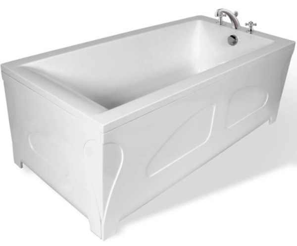 Панель фронтальная Эстет Дельта/Камелия 180 см, для ванны, ABS-пластик, цвет: белый, (экран для ванны) прямоугольный, лицевая панель, универсальная