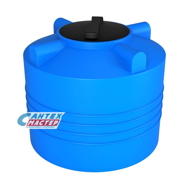 Емкость пластиковая (бак) Экопром ЭВЛ 200 литров 110,0200,601,0 для воды,с крышкой с дыхательным клапаном (цвет-синий) 
