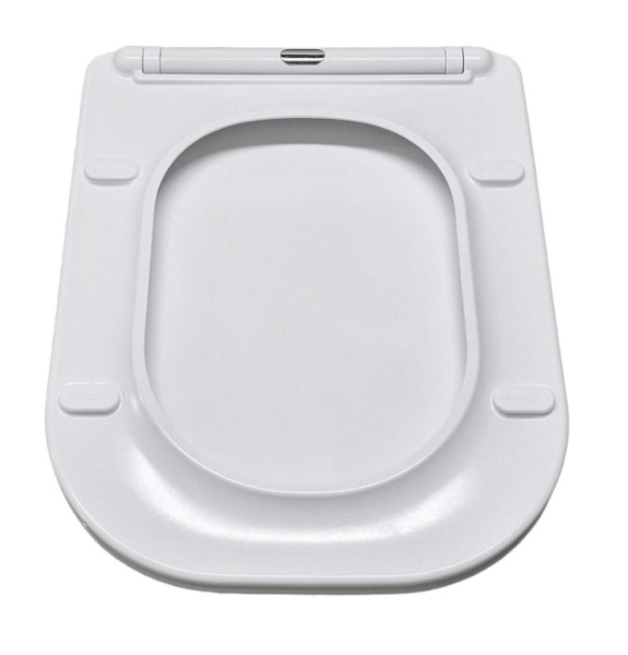Cиденье для унитаза Aquatek Дива 43х34х3,6 см дюропласт, цвет белый, с крышкой, быстросъемное, микролифт (SoftClose), крепление