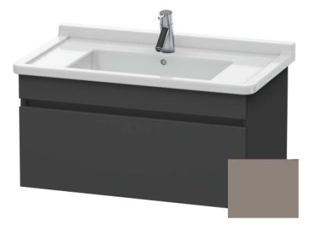 Тумба/шкафчик для консоли/столешницы Duravit DuraStyle под раковину 80х47,8х51,2 см, подвесная, ДСП, цвет: графит/базальт, 1 выдвижной ящик, прямоугольная