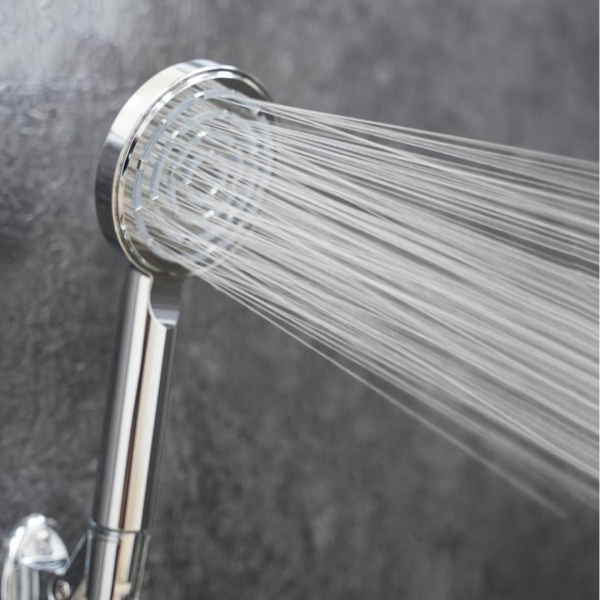 Душевая лейка Olives D188 круглая, 1 режим, хром, ABS пластик, 108х240 мм