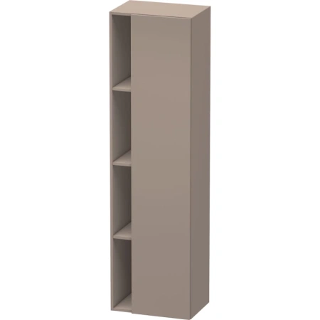 Пенал Duravit DuraStyle, 50x36x180 см, подвесной, (правый), с дверцей, с закрытыми/открытыми полками, цвет: базальт, в ванную комнату