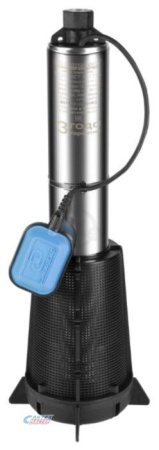 Насос погружной Джилекс Водомет Проф 55/50 А дф, 3.3 м³/ч, напор - 50 м, 0.6 кВт (220 В) с нижним забором (скважинный, колодезный) , с поплавком, электрический, пластиковый/ нержавеющая сталь, для скважины