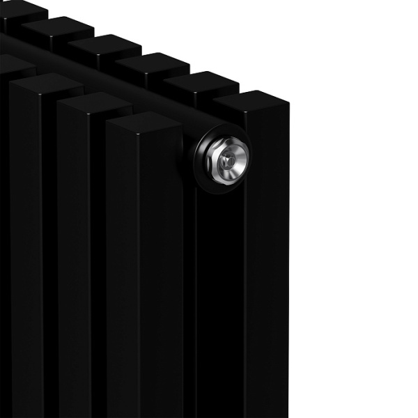 Радиатор Royal Thermo Shift Q30 C2180 стальной 2 трубчатый, 8 секций, боковое подключение, для отопления квартиры, дома, водяные, мощность 2520 Вт, настенный, цвет черный RAL9005m