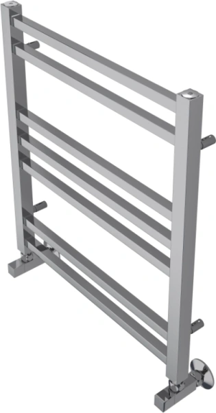 Полотенцесушитель Aquatek Альтаир водяной П7 500х600 мм хром, нержавеющая сталь, лесенка, подключение нижнее