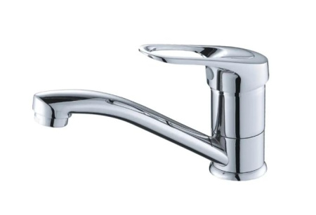 Смеситель для раковины Konner Solo однорычажный, излив поворотный, длина 148 мм, керамический, латунь, цвет хром, без донного клапана