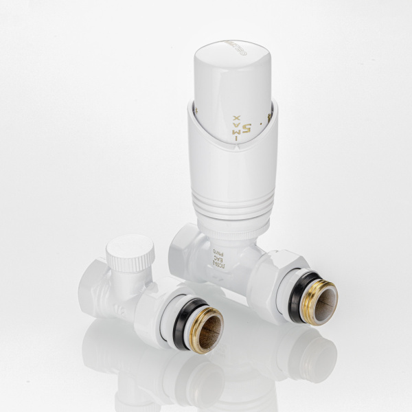Комплект терморегулирующего оборудования VALTEC прямой 1/2" (белый) Комплект терморегулирующего оборудования VALTEC прямой 1/2" (белый)