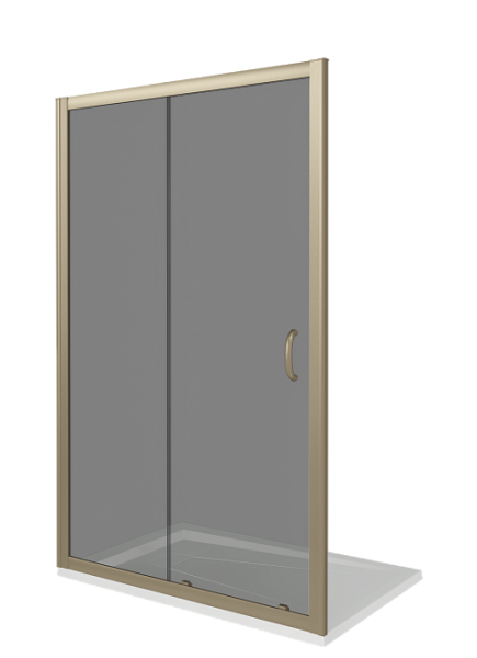 Душевое ограждение BAS Good Door Jazze WTW-110-B-BR  1100х1850 прозрачное стекло тонированное