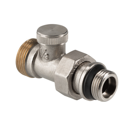 Клапан настроечный 1/2"х3/4" вр/нр евроконус, прямой VALTEC с самоуплотняющимся полусгоном и переходом на Евроконус VT.020.NER.04