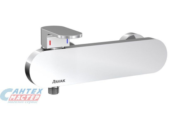 Смеситель для душа Ravak CR 032.00/150 однорычажный, керамический, настенный, без излива/шланга/лейки, латунь хром