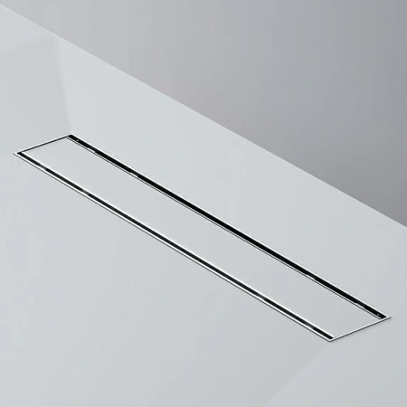 Душевой трап (лоток) AM.PM PrimeFlow 500 мм комбинированный затвор со стальной матовой решеткой под плитку, цвет стальной матовый, выходная труба 50 мм, линейный