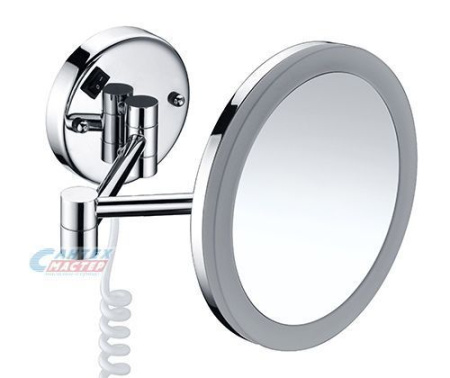 Зеркало с 3-х кратным увеличением Wasserkraft K-1004 подвесное LED-подсветка хром Зеркало с 3-х кратным увеличением Wasserkraft K-1004 подвесное LED-подсветка хром