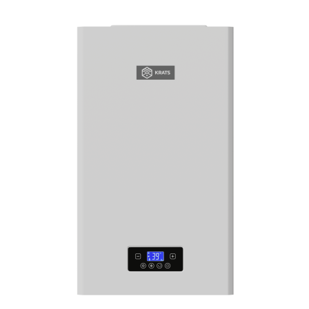 Котел электрический KRATS ECO 12 кВт 220/380 В одноконтурный, настенный, Wi-Fi белый, ЖК- дисплей