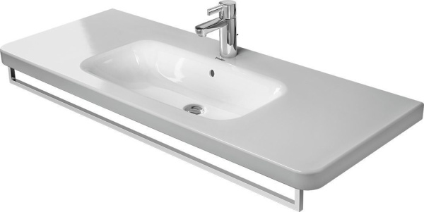 Полотенцедержатель DURAVIT DuraStyle для раковины, одинарный, на раковину, неповоротный, 112,9 см, металлический, форма квадратная, для полотенец, в ванную/туалет, цвет хром, для умывальника