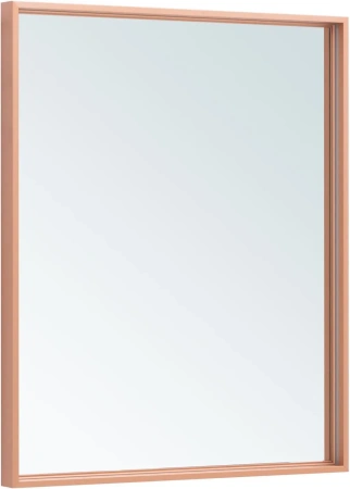 Зеркало Allen Brau Liberty 70х85х7 см с подсветкой, сенсорный выключатель, прямоугольное, подвесное/настенное, цвет рамы медь браш, для ванной комнаты