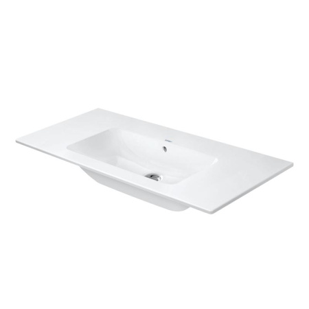 Раковина DURAVIT DuraStyle WonderGliss 100х48х17 см, подвесная, прямоугольная, санфарфор, цвет белый, без отверстия под смеситель, антигрязевое покрытие, слив/перелив