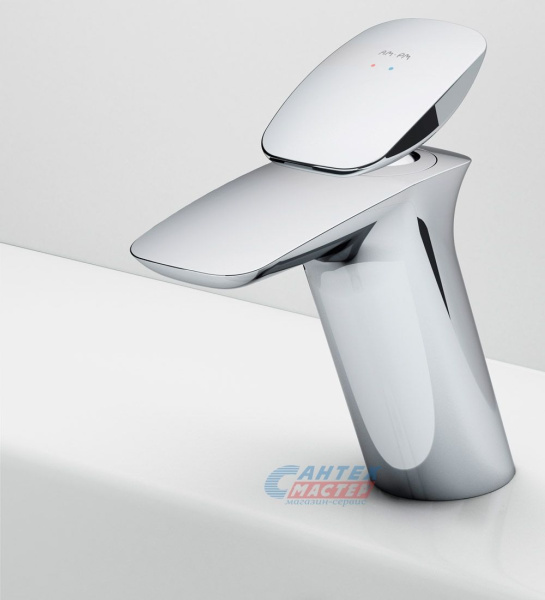 Смеситель для раковины Am.Pm Spirit V2.0 однорычажный, излив короткий, длина 115 мм, керамический, латунь, цвет хром, без донного клапана