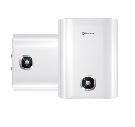 Водонагреватель Thermex Dream 30, 30 л, электрический, настенный, горизонтальный/вертикальный, накопительный тип, 2 кВт, 453х263х587 мм, 230 В, (цвет белый, плоский), подводка нижняя/боковая, (бойлер, водогрей), нержавеющая сталь