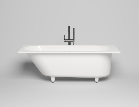 Ванна Salini ORNELLA KIT 170х80 мраморная, цвет- белый матовый, (без гидромассажа, рамы, фронтальной панели) прямоугольная, правосторонняя/левосторонняя, правая/левая, универсальная