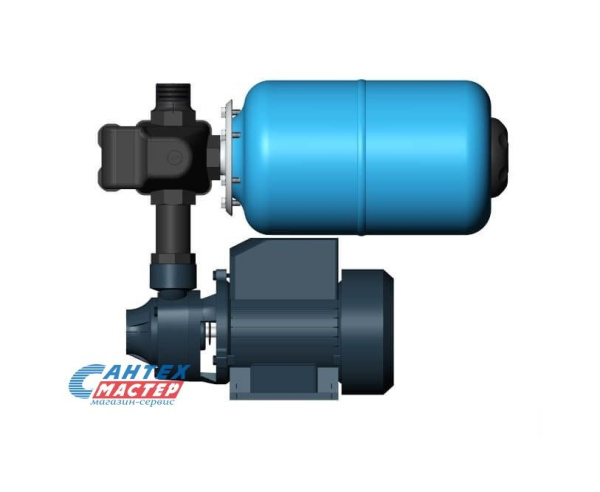 Насосная станция Unipump AUTO QB 80-5, 2.7 м³/ч, напор - 50 м, 0.75 кВт, (220 В) гидроаккумулятор 5 л, давление 6 бар, глубина всасывания 5 м, автоматическая, для подачи чистой воды, водоснабжения частного дома, дачи, полива, из колодца