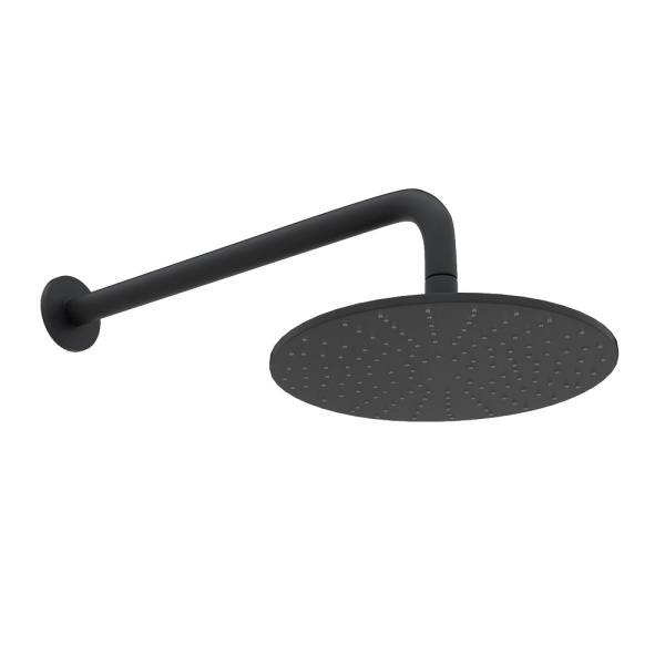 Душевая система Cezares Nautic встраиваемая, цвет черный матовый, комплект: однорычажный смеситель/тропический душ (с верхней лейкой)/лейка/шланг, встраиваемый (скрытый) монтаж