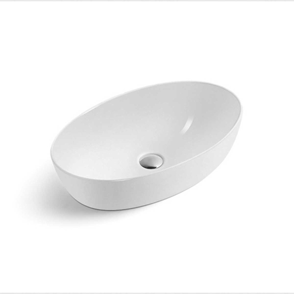 Раковина керамическая Vincea, 61х41х14,5 см, накладная, чаша, овальная, керамическая/ фарфоровая, цвет белый, без отверстия под смеситель, без перелива