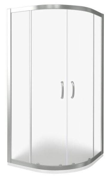 Душевое ограждение BAS Infinity R-90-G-CH 90х185 матовое стекло