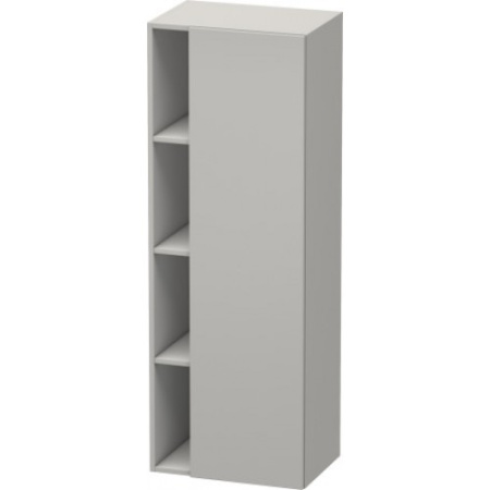 Пенал Duravit DuraStyle, 50x36x140 см, подвесной, (правый), с дверцей, с закрытыми/открытыми полками, цвет: бетонно-серый, в ванную комнату