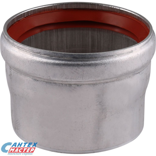 Элемент дымохода адаптер Stout M-F Ду60/100 L=47 мм для настенных котлов SCA-6010-000004