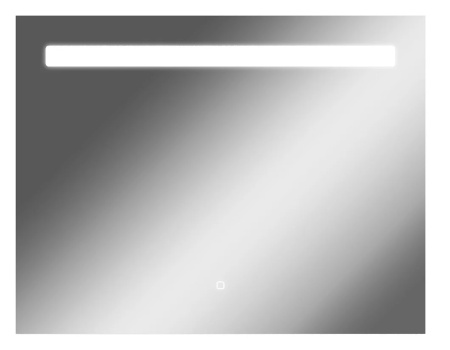 Зеркало Домино Good Light 90, 90х70 см, с LED/ЛЕД-подсветкой, прямоугольное, выключатель сенсорный, для ванны, навесное/подвесное/настенное, дизайнерское